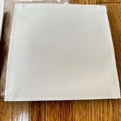 【未使用】コースター ベージュ 2枚 セットの画像