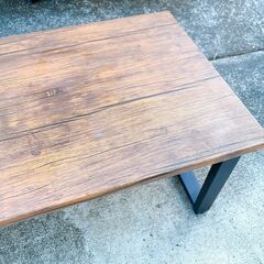 ローテーブル テーブル ウッド風の画像