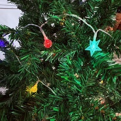 新品　組立済み　クリスマスツリー　180cm LEDライト付き の画像