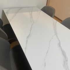 大理石風　ダイニングセット5点　セラミック　 の画像