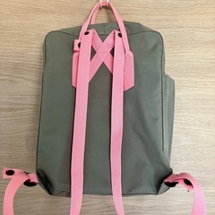 【新品】カンケンリュックサック KANKEN グレー ピンク フェールラーベン カンケン リュック バッグ リュックサックの画像