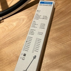 ロード用フロントホイール(リム、クイックレバー新品)の画像