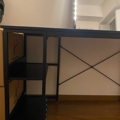 ライトミラー&チェア付きデスクの画像