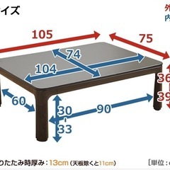 山善　コタツの画像