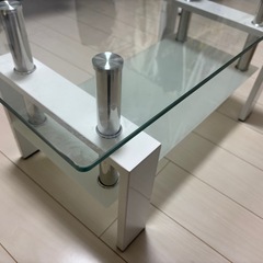 ガラステーブル　長方形の画像