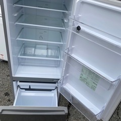 NO B649🌈福岡市内配送設置無料✨🌈冷蔵庫 ブラッシュシルバー AQR-20N(S) [幅52.5cm /201L /2ドア /右開きタイプ /2023ねん3年の画像