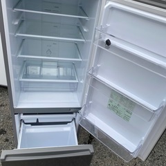 NO B649🌈福岡市内配送設置無料✨🌈冷蔵庫 ブラッシュシルバー AQR-20N(S) [幅52.5cm /201L /2ドア /右開きタイプ /2023ねん3年の画像