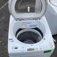 NO B650🌈福岡市内配送設置無料✨🌈ES-TX9A-N 縦型洗濯乾燥機 ゴールド系 [洗濯9.0kg /乾燥4.5kg /ヒーター乾燥(排気タイプ) /上開き]  2019んrn2019年の画像