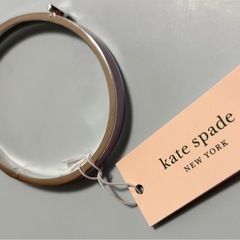 【新品】ケイトスペード♠️バングルブレスレット　シルバー×パープルカラーの画像