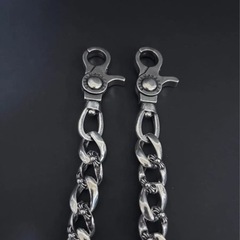 ウォレットチェーン ファンシー ネックレス ダブルしシルバークリップ シルバー925 刻印の画像