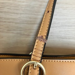 【難あり】BARCOS バルコス トートバッグ トート バッグ かばん ベージュ 革 茶色 収納 日本ブランド レザー ショルダーバッグ 肩掛けの画像