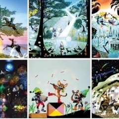 2026年 藤城清治 フィルムカレンダー 光と影のメルヘン B2サイズの画像