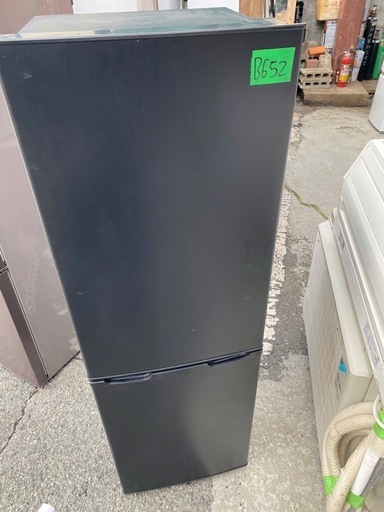 NO B652?福岡市内配送設置無料✨?アイリスオーヤマ 冷蔵庫 162L ブラック IRSE-16A-B 2023年 
