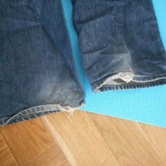 Levi’s 502 W31 革(茶色)パッチ リーバイス　USEDの画像