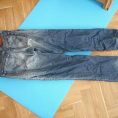 Levi’s 502 W31 革(茶色)パッチ リーバイス　USEDの画像