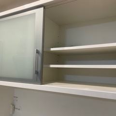 食器棚　ホワイト　カップボード　キッチン収納の画像