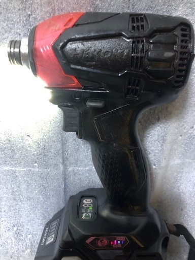 ②ハイコーキ18vインパクトドライバWH18DDL2中古品、本体のみ