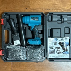 ブロワー⭐️強力 ブラシレス 残量表示 LED照明 金属カバー 超軽量455gの画像