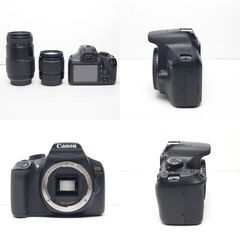 【全国送料無料】 Canon EOS Kiss X80✨カメラバッグ付き Wi-Fi転送 手振れ補正付き 高画質 ダブルレンズセット ズームセット✨ 届いたらすぐに使えます✨ キャノンの画像