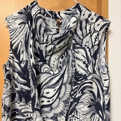 COMMECAISM ペイズリー柄トップス　美品の画像