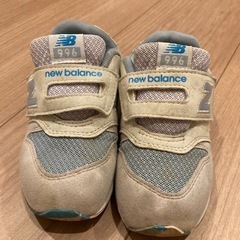 【決まりました】ニューバランス　16.5㎝　グレー水色の画像