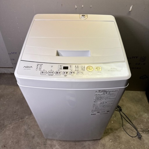 AQUA全自動洗濯機 2024年 6.0kg