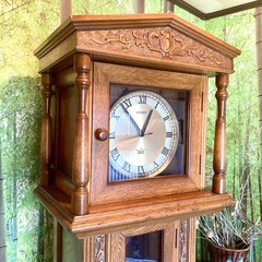 神戸洋家具 シチズン CITIZEN 木製置き時計 高2m  動作確認済みの画像