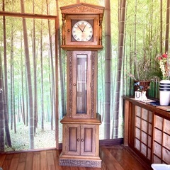 神戸洋家具 シチズン CITIZEN 木製置き時計 高2m  動作確認済みの画像