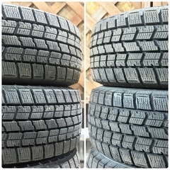 ワ）バリ溝 パンク修理歴有り GOOD YEAR ICE NAVI7 アイスナビセブン 155/65R13 73Q スタッドレスタイヤ 4本 冬タイヤの画像