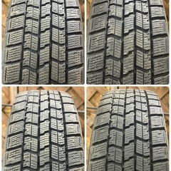ワ）バリ溝 パンク修理歴有り GOOD YEAR ICE NAVI7 アイスナビセブン 155/65R13 73Q スタッドレスタイヤ 4本 冬タイヤの画像
