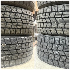 ワ）バリ溝 パンク修理歴有り GOOD YEAR ICE NAVI7 アイスナビセブン 155/65R13 73Q スタッドレスタイヤ 4本 冬タイヤの画像