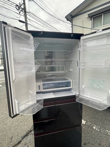 NO B644?福岡市内配送設置無料✨?SJ-GA50E-R 冷蔵庫 プラズマクラスター冷蔵庫 グラデーションレッド [502L /6