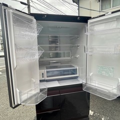 NO B644🌈福岡市内配送設置無料✨🌈SJ-GA50E-R 冷蔵庫 プラズマクラスター冷蔵庫 グラデーションレッド [502L /6ドア /観音開きタイプ]  2019ねn2019年の画像