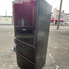 NO B644🌈福岡市内配送設置無料✨🌈SJ-GA50E-R 冷蔵庫 プラズマクラスター冷蔵庫 グラデーションレッド [502L /6ドア /観音開きタイプ]  2019ねn2019年の画像