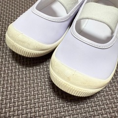 中古上履き16cm☆西松屋☆ホワイト白の画像