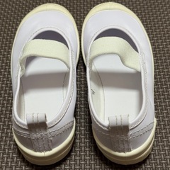 中古上履き16cm☆西松屋☆ホワイト白の画像