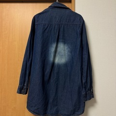 フリーサイズ　デニムワンピース　中古の画像