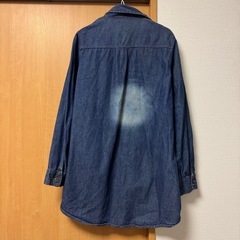 フリーサイズ　デニムワンピース　中古の画像