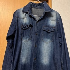 フリーサイズ　デニムワンピース　中古の画像