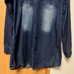 フリーサイズ　デニムワンピース　中古の画像
