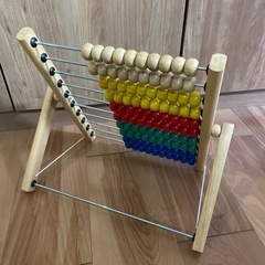 100玉そろばん　おもちゃ　知育玩具　木製の画像