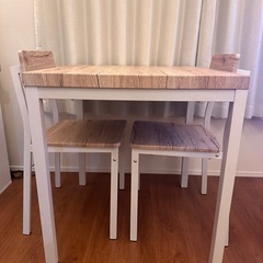 ダイニングテーブルセット 2人用 3点 ダイニングセット おしゃれ ダイニングテーブル 2人掛け 二人用 三点 コンパクト 北欧 モダン カフェテーブル 食卓テーブルセット ヴィンテージ ダイニングチェア 食卓テーブル 70cm幅 ダイニング3点セット FORK(フォーク)の画像