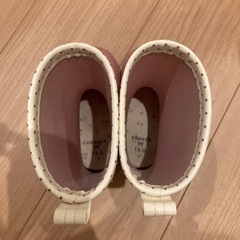長靴15㎝　ピンク　リボン付きの画像