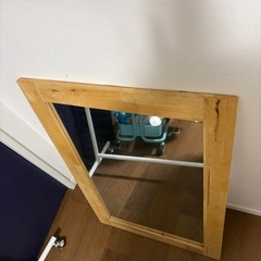 木製フレームミラー・鏡・姿見の画像