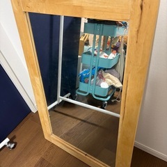 木製フレームミラー・鏡・姿見の画像