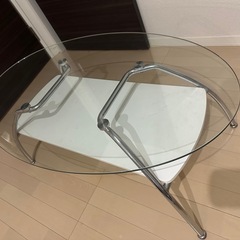 ローテーブル　ガラス天板の画像