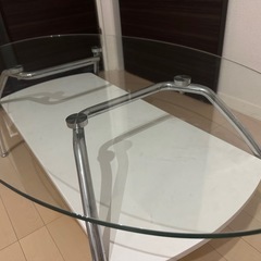 ローテーブル　ガラス天板の画像