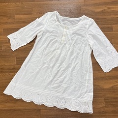 ③トップス&ブラウンワンピース　Mの画像