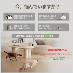 自動猫おもちゃ LEDライト ポインター 光るおもちゃ 充電式の画像