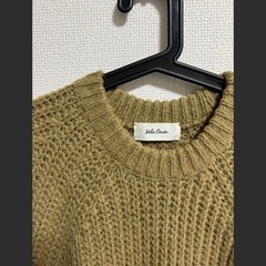 Mila Owen (ミラ オーウェン) ロングニットワンピース　モカ　アルパカの画像